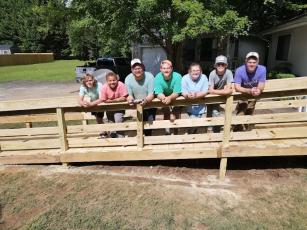 A youth mission team from Woodland United Methodist Church in Rock Hill, SC, completed a wheelchair ramp last summer as part of Hinton Rural Life Center’s 10 weeks of summer mission outreach, which works with volunteer teams to provide Safe & Healthy Home Repairs needed by residents in Clay, Cherokee, and Towns counties.